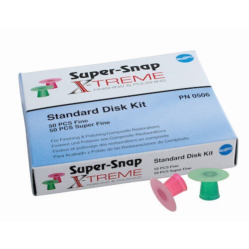 Shofu Super-Snap X-Treme Finishing and Polishing Kit, 12 mm, Standard Grit, Misc.