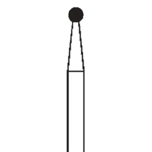 SS White Great White Z Diamond Bur, Round, 801-014, 5/Pkg, 18162-5