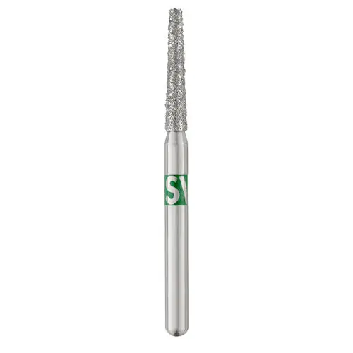 SS White Piranha Single-Use Diamond, Flat End Taper, Coarse, 25/Pkg, 847-016C