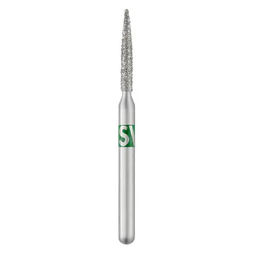 SS White Piranha Single-Use Diamond Bur, Flame, Coarse, 25/Pkg, 862-012C