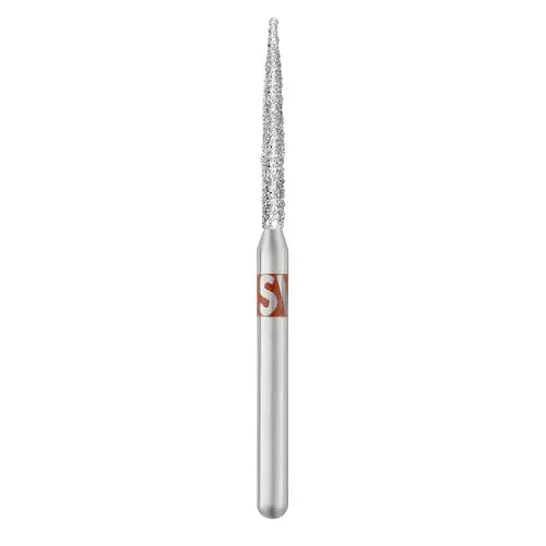 SS White Piranha Single-Use Diamond, Flame, Fine Grit, 25/Pkg, 863-012F