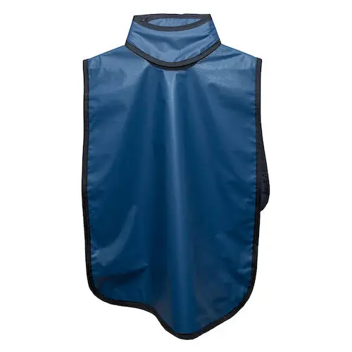 Darby Dental Lead-Free Pano X-Ray Apron with Removable Collar, Adult, Blue