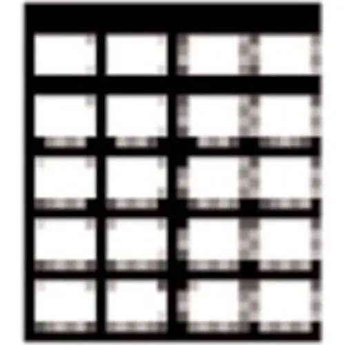 Flow Dental Perfect Pocket Film Mounts, Vinyl/Blue, 20 Window Horizontal, Size 2, 100/Box, 81-4567