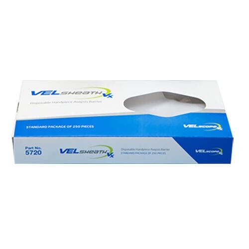 VELsheath Vx Barrier Protection Sheaths, Disposable, 250/Box, LED-5720