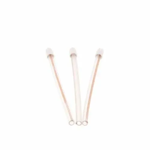 Crosstex Premium Saliva Ejectors, Clear Tube with White Tip, Non-Removable, Wire-Reinforced, Latex-Free, 100/Bag