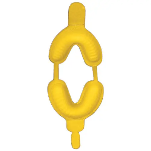 Vista Apex Dual Arch Fluoride Trays, Medium, Yellow, 50/Pkg, 205202