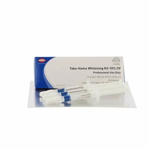 Darby Take Home Whitening Kit, 10% Carbamide Peroxide, 1.2 ml Syringes, Mint, 3/Pkg, DKW-801