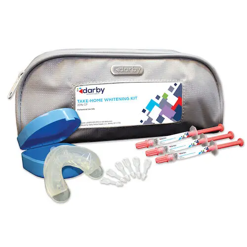 Darby Take Home Whitening Kit, 20% Carbamide Peroxide, 1.2 ml Syringes, Mint, 3/Pkg, DKW-805