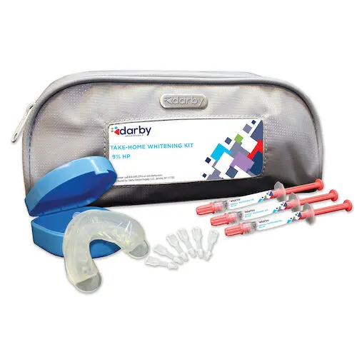 Darby Take Home Whitening Kit, 9% Hydrogen Peroxide, 1.2 ml Syringes, Mint, 3/Pkg, DIB-809H