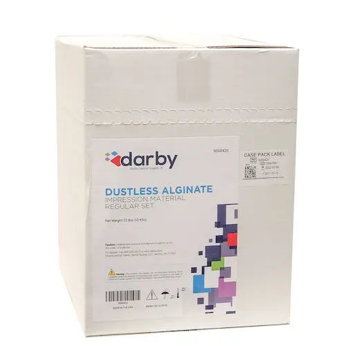 Darby Dustless Alginate Impression Material, Peppermint, Regular Set