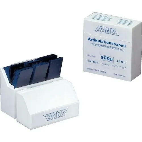 Coltene Articulating Paper, Red/Blue, 18 mm x 50 mm, 300 Sheets/Box, RE480392