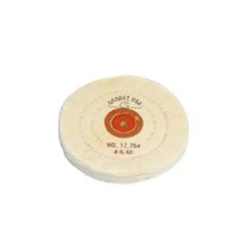 Finex Muslin Buff 4" x 40 Ply Leather Center, 17.754