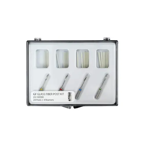 J. Morita GF Glass Fiber Post Refill Kit, 24 Posts + 4 Reamers, Assorted Sizes (L1-L4), 23-100580