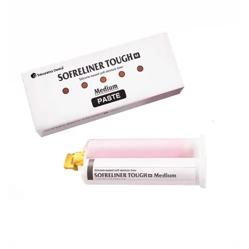 Tokuyama Sofreliner Tough Self-Cure Soft Reline Material, Medium Paste, 26 g, Base/Catalyst, 23356