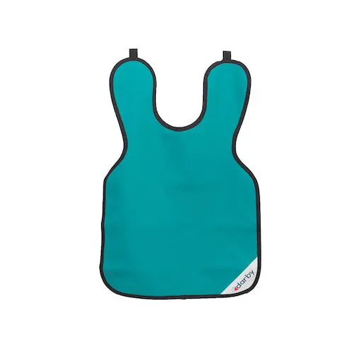 Darby X-Ray Adult Apron, 0.3 mm Lead Equivalent, Vinyl, 23.5" x 27.5", Ocean Green, 9507585