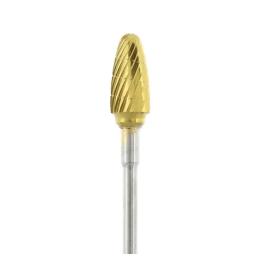 Darby Dental Gold Carbide Laboratory Bur, 84T Taper, Regular Cut, HP, 11501