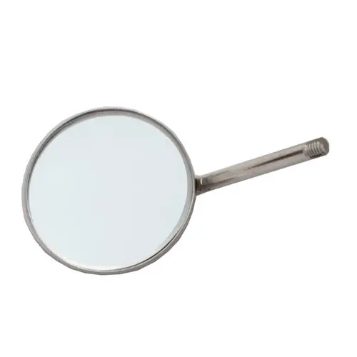 Darby Dental Mouth Magnifying Mirror, #5, SimpleStem, Stainless Steel, 12/Box