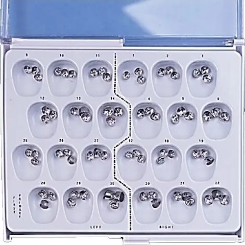 Darby Dental Stainless Steel Crown Kit, 72/Box, 3-8010