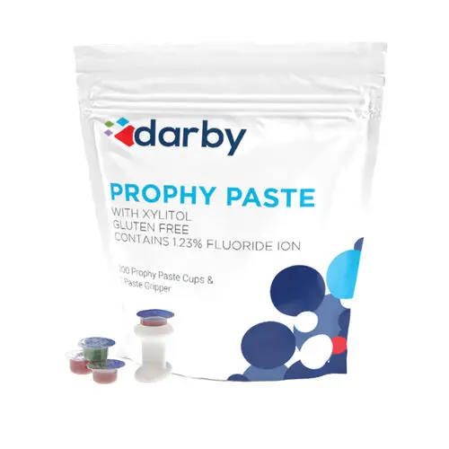Darby Dental Prophy Paste, Medium Grit, Assorted Flavors, 200/Bag, 047012
