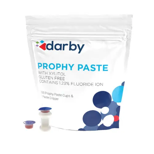 Darby Dental Prophy Paste, Medium Grit, Cherry Flavor, 200/Bag, 048012