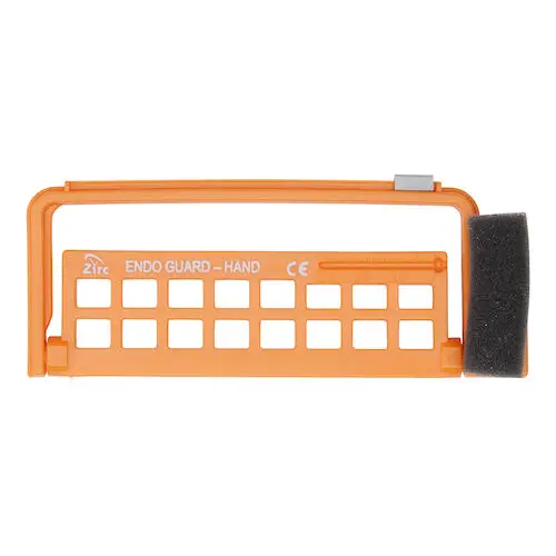 Zirc Steri-Endo Guard Hand Organizer, Neon Orange, Holds 16 Hand Files/Reamers, Autoclavable, 50Z450Q