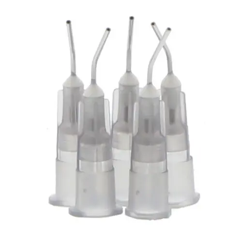 Pre-Bent Needle Tips, 22 Gauge, Gray, 100/Pkg, D230