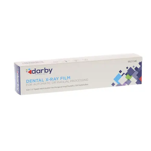 Darby Dental Size 2 Adult Intraoral X-Ray Film, FS-22, Double Film, 130/Box, 18410-D