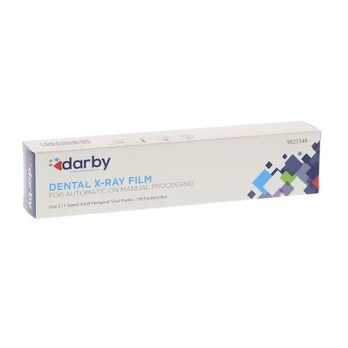 Darby Dental Size 2 Adult Intraoral X-Ray Film, FS-21, Single Film, 150/Box, 18310-D