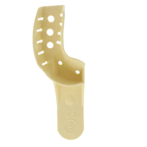 Darby Disposable Impression Trays, Perforated Partial, Size 8, Upper Right/Lower Left, 12/Pkg