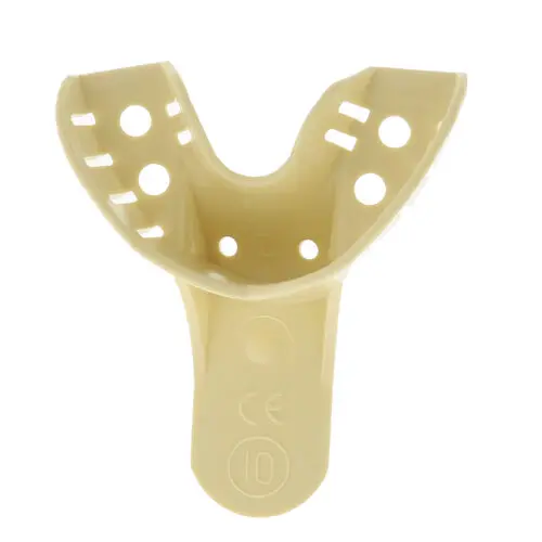 Darby Disposable Perforated Partial Impression Trays, Size 10, Lower Anterior, 12/Pkg, D420