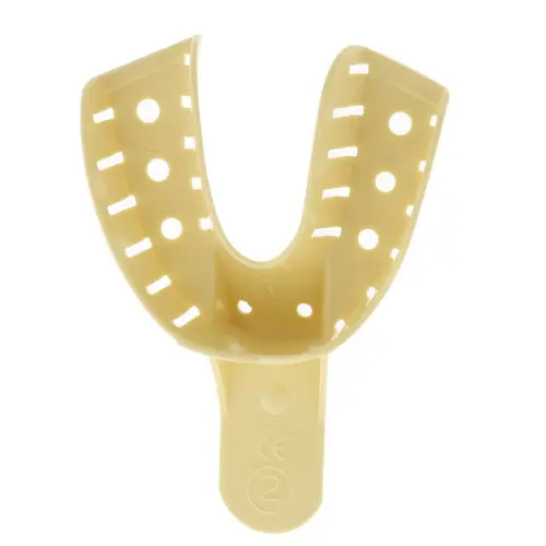 Darby Disposable Perforated Full Impression Trays, Large Lower, 12/Pkg, D412