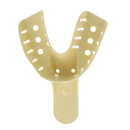 Darby Disposable Perforated Full Impression Trays, Medium Lower, Size 4, 12/Pkg, D414