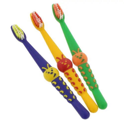Darby Child's Toothbrush Stage 2, Caterpillar, Extra Soft, 26 Tufts, 72/Box, DAR10771