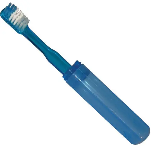 Darby Dental Travel Toothbrush, 36 Tufts, Assorted Colors, 72/Box, DAR10904
