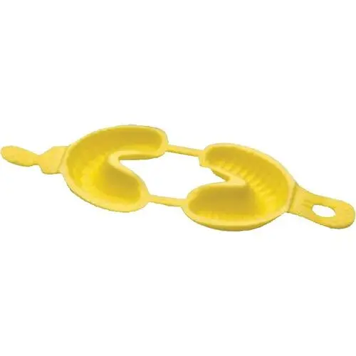 Topex Dual Arch Fluoride Trays, Small, Yellow, 50/Pkg, AD32011