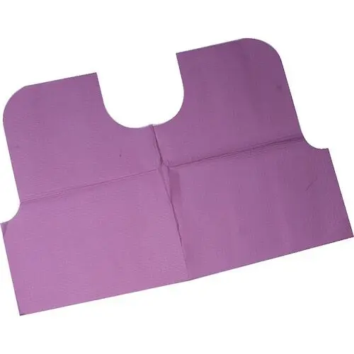 Tidi Products Oral Surgery Patient Bib, 29" x 42", Blue, Tissue/Poly/Tissue, 100/Pkg, 917493