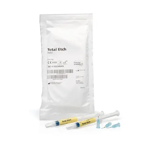 Ivoclar Vivadent Total Etch 37% Phosphoric Acid Etching Gel Syringe, 2 g, 2/Pkg, 550588
