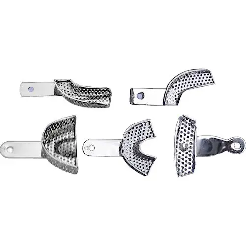 Darby Stainless Steel Partial Impression Trays, Perforated, Upper Left/Lower Right, #30, 49311P