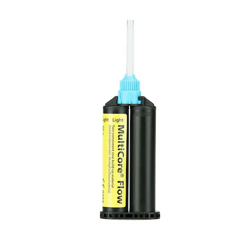 MultiCore Flow Dual-Curing Core Build-Up Material, Light Shade A1, 50g Cartridge Refill, 578913