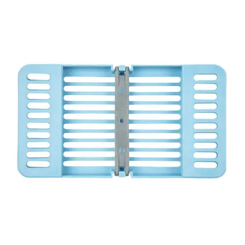 Zirc Compact Instrument Cassette, Neon Blue, Holds 8 Instruments, 7-1/8" x 3-7/8" x 5/8", 50Z915N