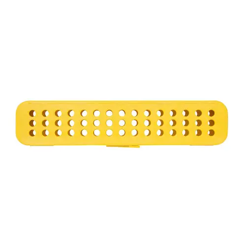 Zirc Compact Steri-Container, Neon Yellow, 7-1/8" x 1-1/2" x 1-1/2", 50Z905O