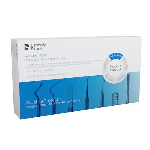 Dentsply Sirona Sterilization Pouch, 7.5" x 14", 200/Box, 83015