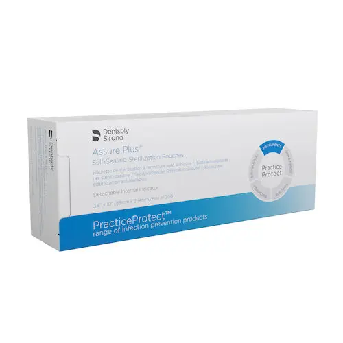 Dentsply Sirona Sterilization Pouch, 3.5" x 10", 200/Box, 83005
