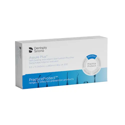 Dentsply Sirona Sterilization Pouch, 5.25" x 11", 200/Box, Item #83010