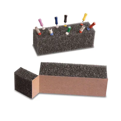 Practicon Endo-Cushion Disposable Endodontic Storage Cushion, Dense Grey, 3"L, 50/Bag, 7022910