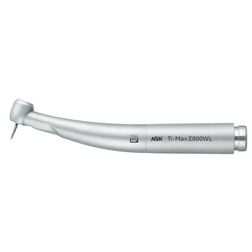 NSK Ti-Max Z800WL High Speed Air Contra Angle Handpiece, Miniature Head, Push Button Autochuck, Optic, Quadruple Spray, W&H RotoQuick, P1120