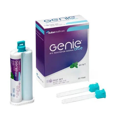 Sultan Genie Bite Fast Set Bite Registration Material, Mint, Blue, Kit, 77640-FG