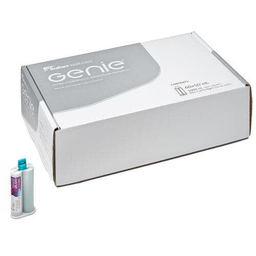 Sultan Genie VPS Impression Material, Standard Set, 50 ml Cartridge, Blue, Bulk, 60/Box, 77705-FG