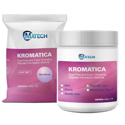 Kromatica Fast Set Alginate Impression Material, Non-Flavor, 1 lb Foil Pouch, 305-104