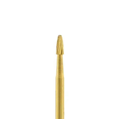 Prima Dental FG7804 Tungsten Carbide Trimming and Finishing Bur, 12-Blade, Bullet Shape, 5/Pkg